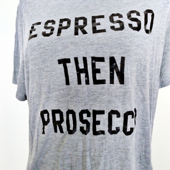 Old Navy Espresso Then Prosecco Gray Graphic Tee - Picture 4 of 7